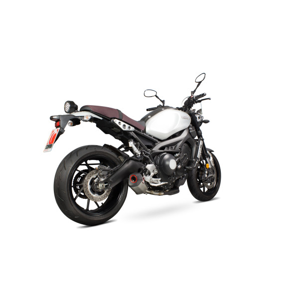 Scorpion Exhaust Yamaha XSR900 2016 - 2021 Serket Parallel Slip-on Brushed Stainless Steel Sleeve